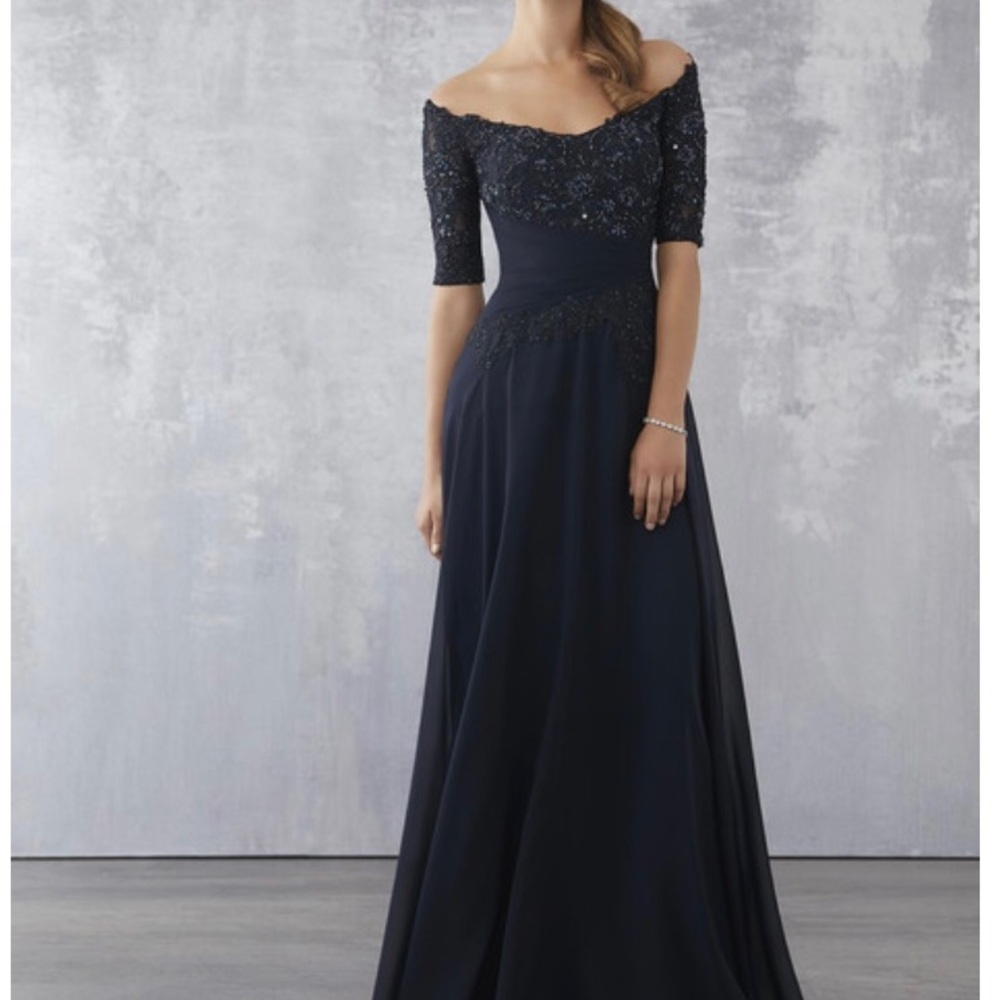 MGNY new with tags, Navy gown size 14